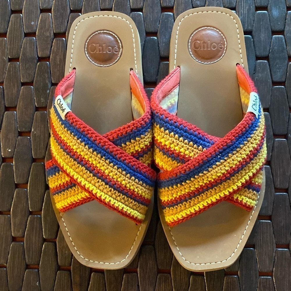 Chloé
Cloth sandal
Size 39/8
Very good condition
Multicolour, Cloth